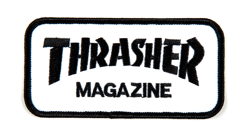 Thrasher Patch Logo Black White