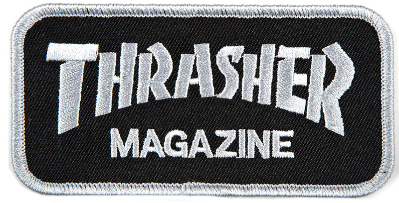 Thrasher Patch Logo Grey Black