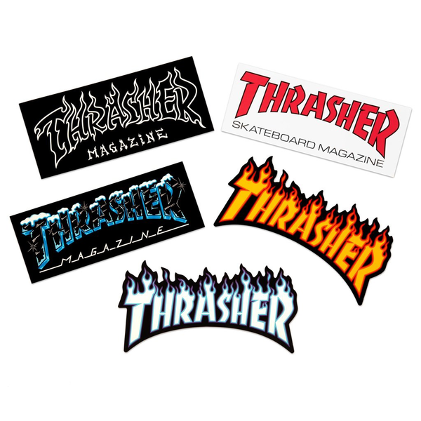 Thrasher Sticker (Pack De 5) Assorted
