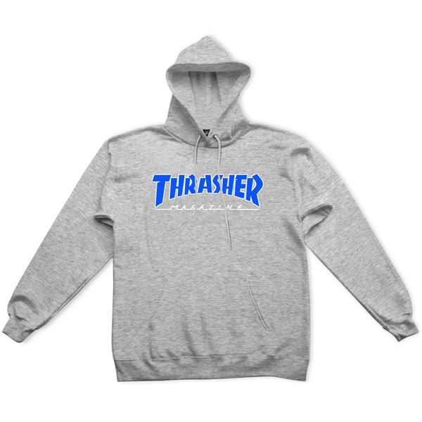 Thrasher Sweat Outlined Hood Light Steel Blue