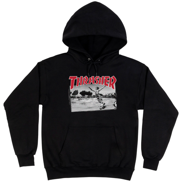 Thrasher Sweat Jake Dish Hood Black