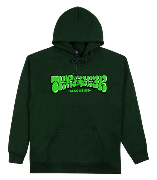 Thrasher Sweat Bully Forest Green Hood