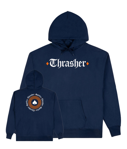 Thrasher Sweat Spitfire The End Oath Hood Navy