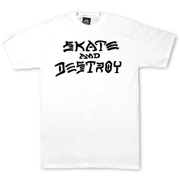 Thrasher T-Shirt Skate & Destroy White