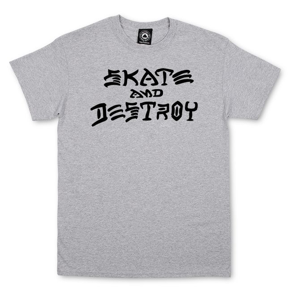 Thrasher T-Shirt Skate & Destroy Grey