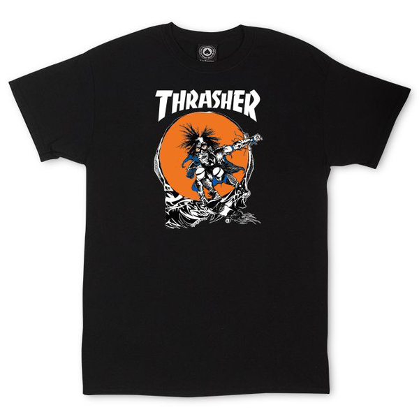 Thrasher T-Shirt Skate Outlaw Black