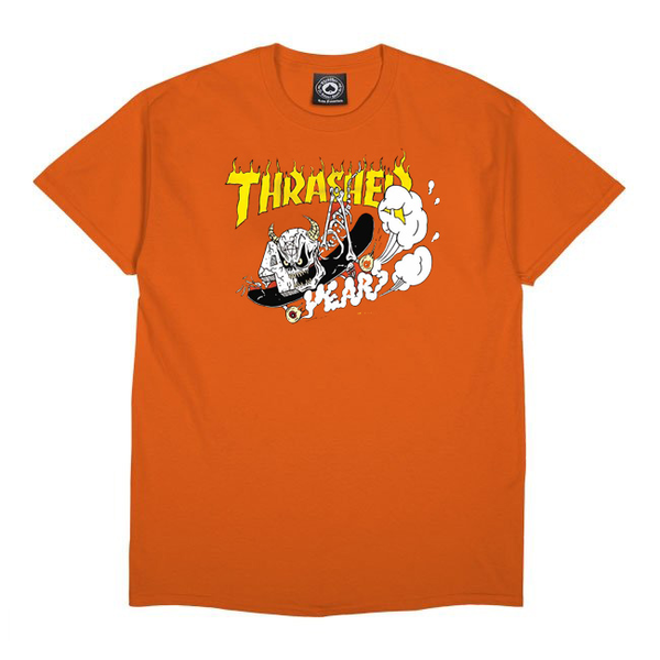 Thrasher T-Shirt 40 Years Neckface Ss Orange