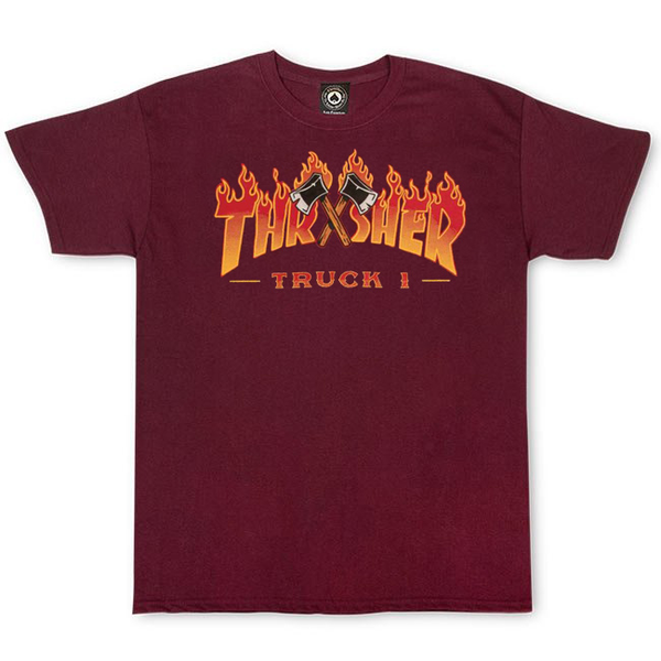 Thrasher T-Shirt Truck 1 Ss Maroon
