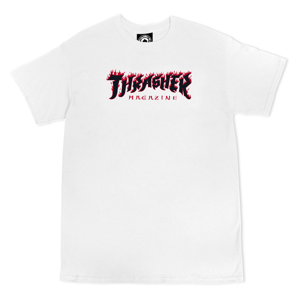 Thrasher T-Shirt Possessed Logo Ss White