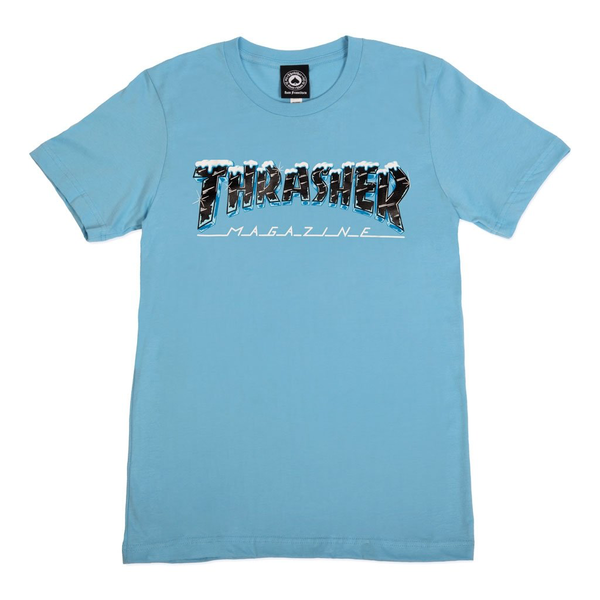 Thrasher T-Shirt Wo Black Ice Light Blue