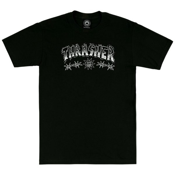 Thrasher T-Shirt Barbed Wire Black