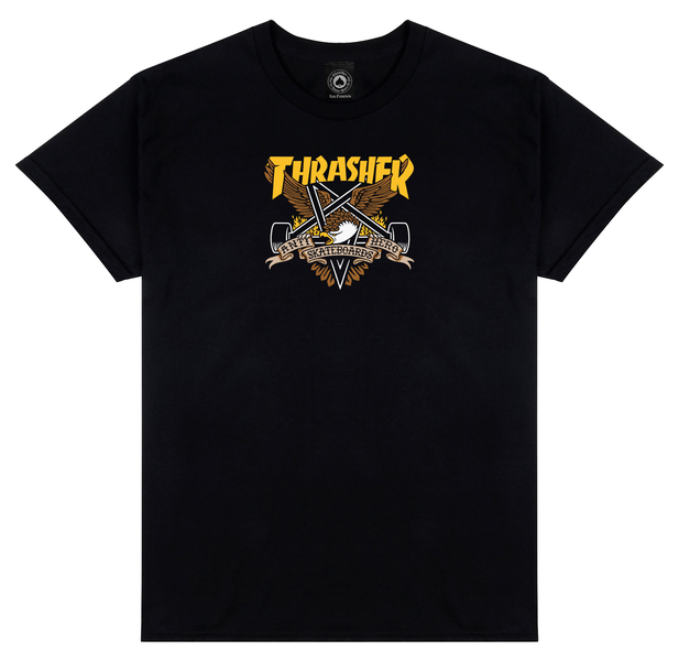 Thrasher T-Shirt Eaglegram Black