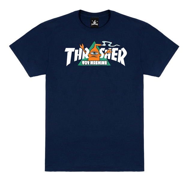 Thrasher T-Shirt Toy Machine Vortex Navy