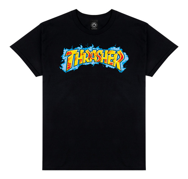 Thrasher T-Shirt Graff Black