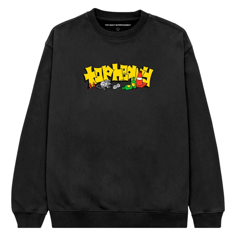 Sweat col rond Top Heavy Skate Rat Black