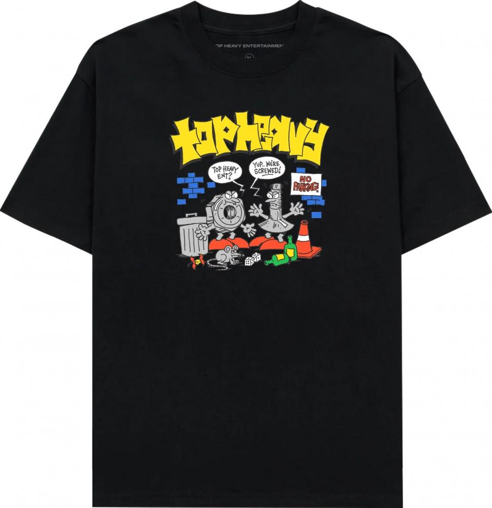 Tee-shirt Top Heavy Screwed Black