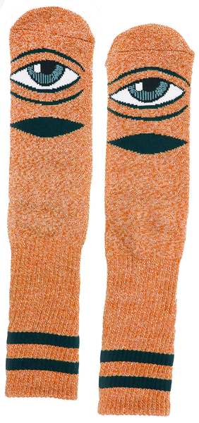 Toy Machine Socks Heather Sect Eye Heather Orange
