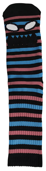 Toy Machine Socks Monster Mini Stripes Dusty Blue