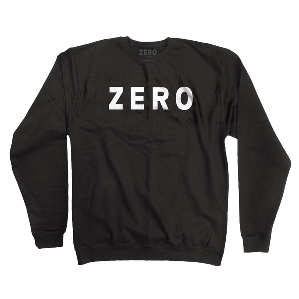 Zero Sweat Army Crew Black White