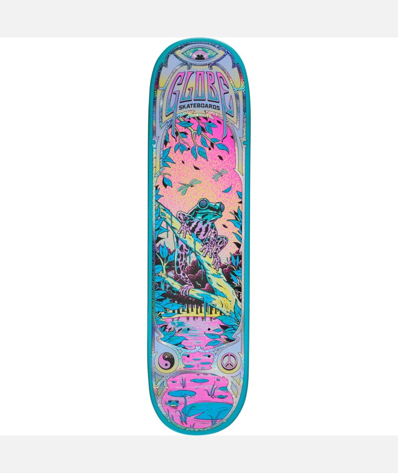 Planche de skateboard Globe G1 Swamp Prophet Hypno Prism/Blue 8"