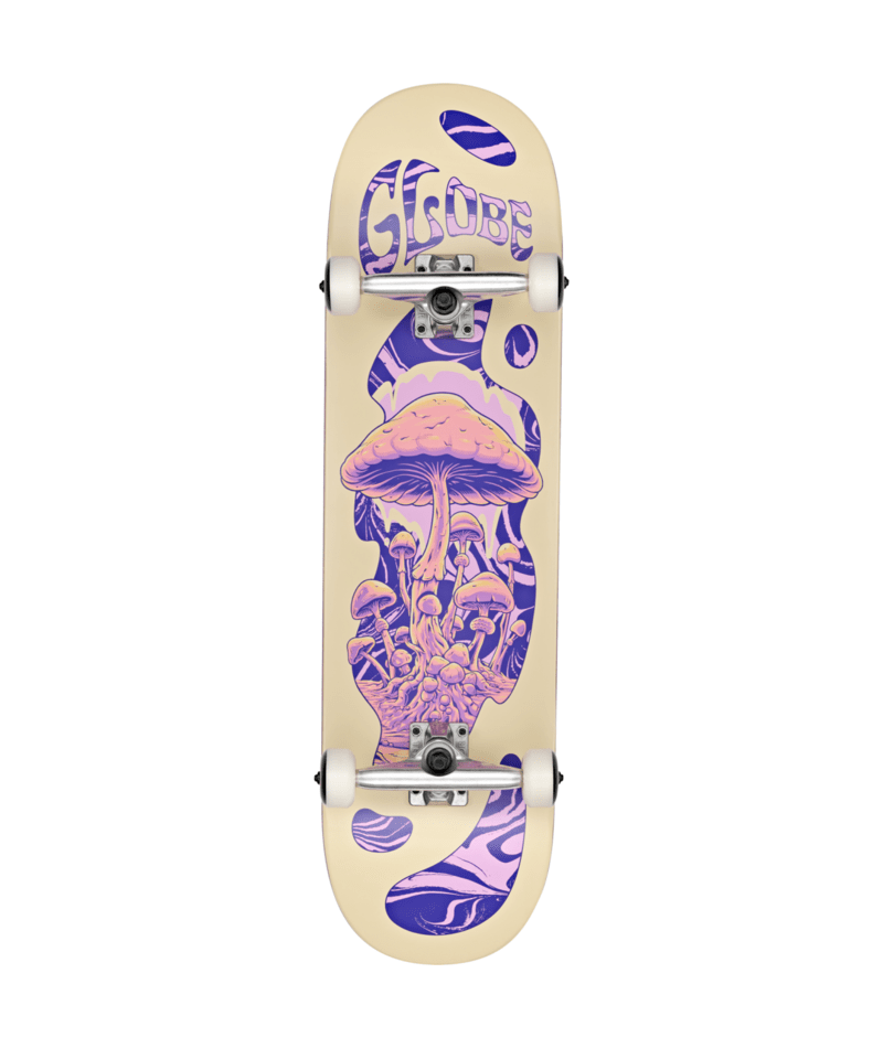 Skateboard complet Globe G1 Mind Expansion Off-White/Purple 8,5"