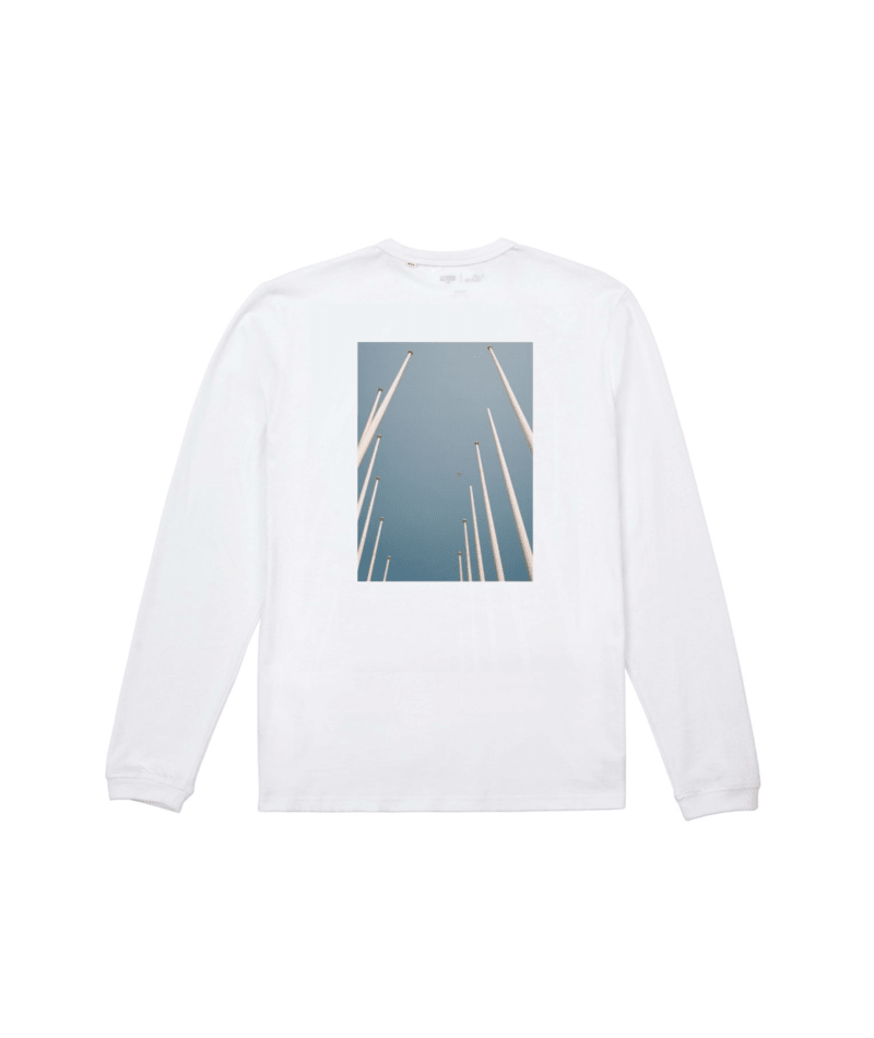 Tee-shirt manches longues Globe Porto White