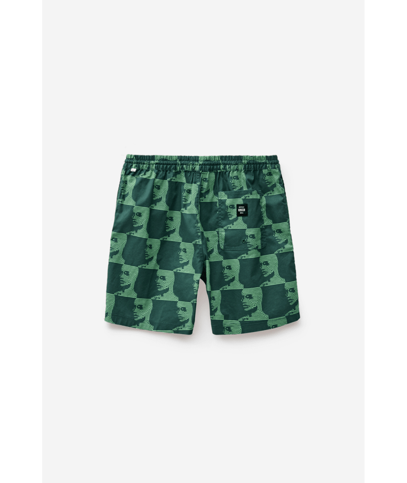 Short de bain Globe Circuits Night Green