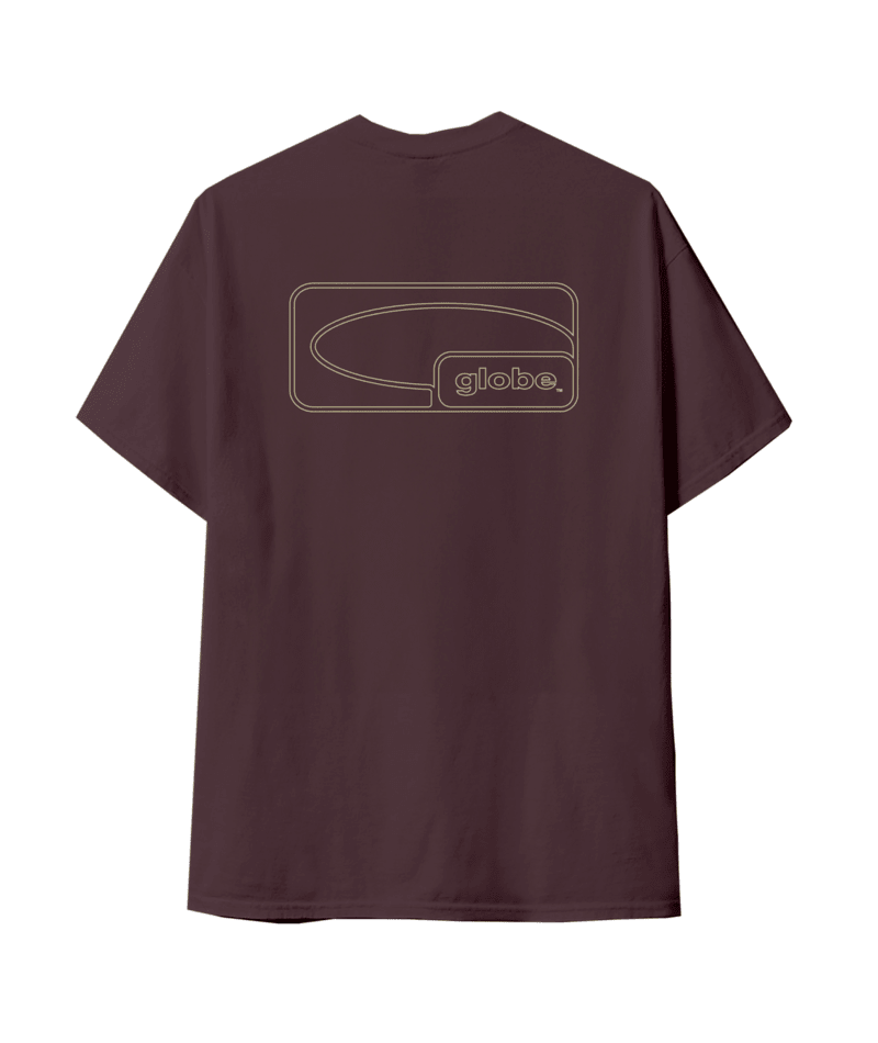 Tee-shirt Globe Block Prune
