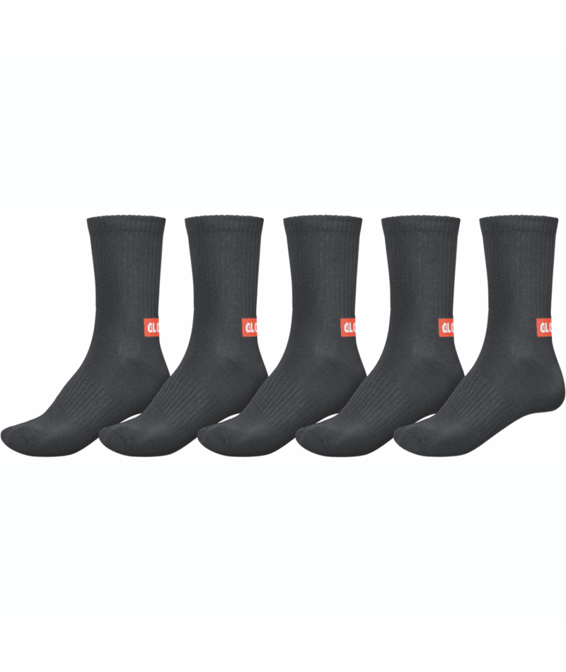 Chaussettes hautes Globe MINIBAR CREW (lot de 5) Black