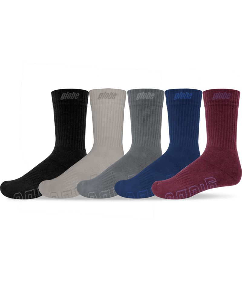 Chaussettes hautes Globe Impact Hi Crew (lot de 5) Assorted