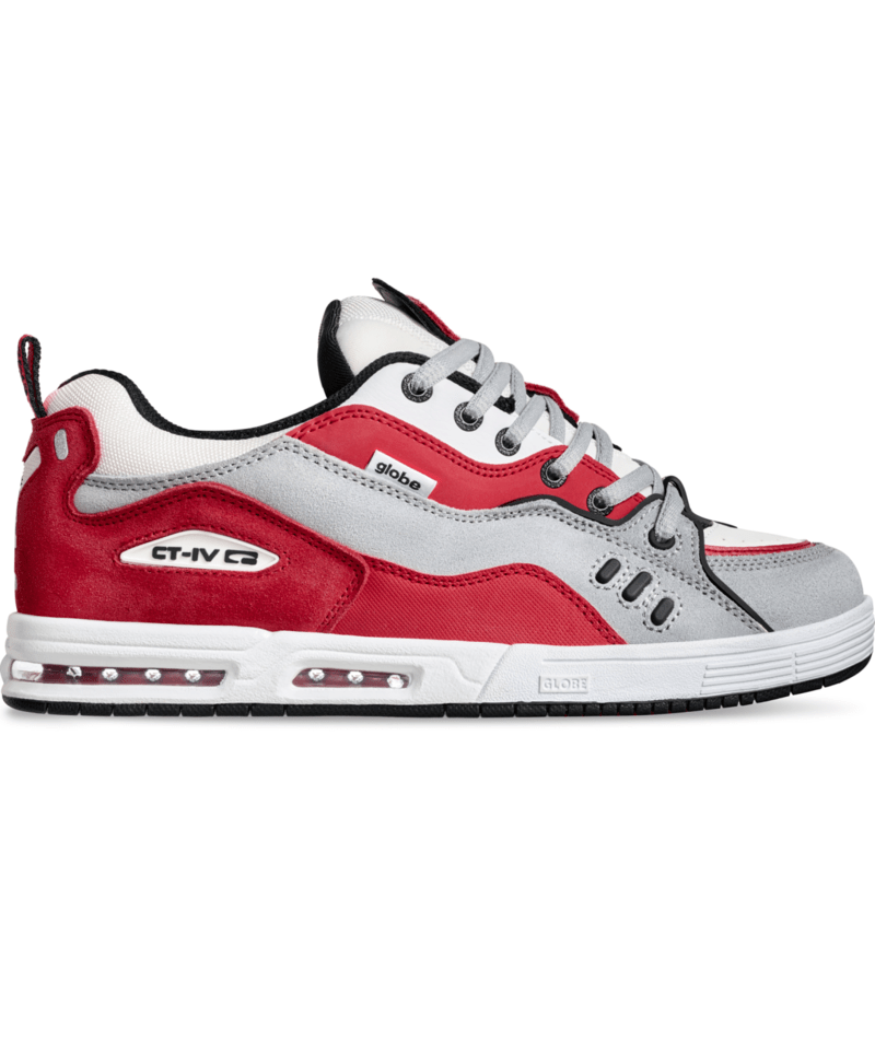 Chaussure de skate Globe Ct-4 Red Grey White