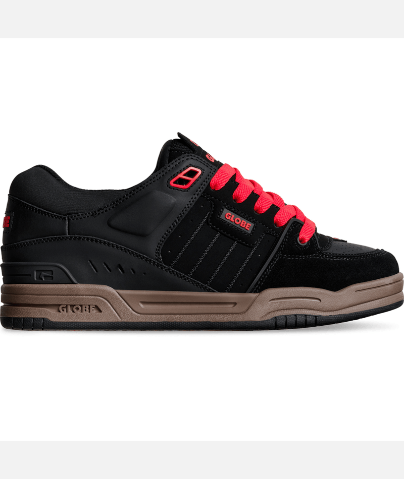 Chaussure de skate Globe Fusion Black Red Gum