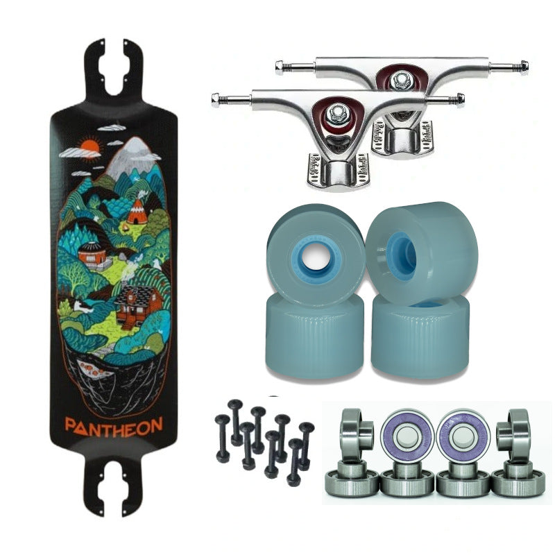 Pantheon Trip Carbon Indian Hills Sliders 74A Paris — Longboard Complet