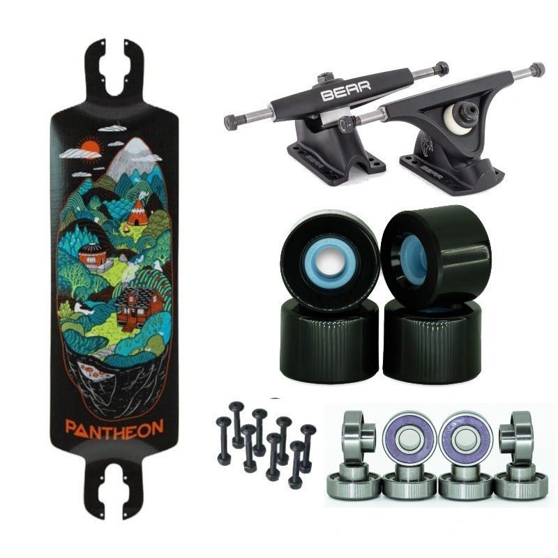 Pantheon Trip Carbon Indian Hills Sliders 78A Bear — Longboard Complet