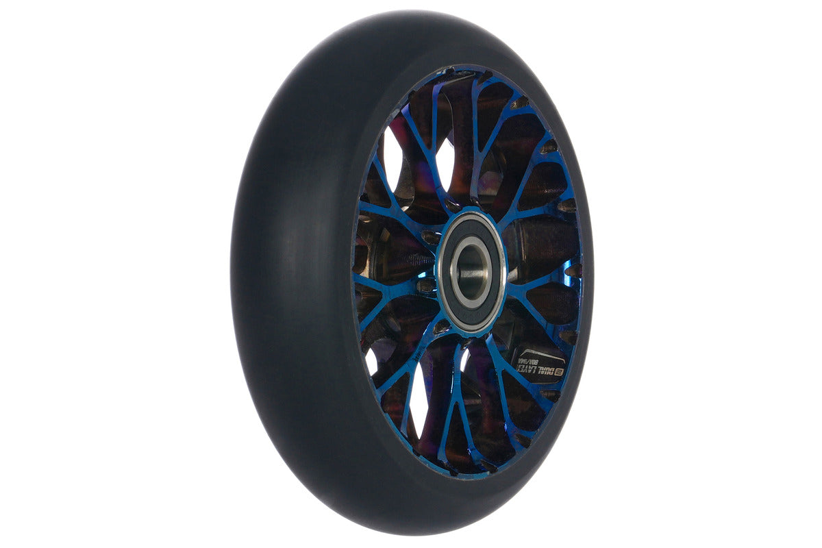 Roue Black Pearl Venom V2 125 12 Std Double Bleu Chrome