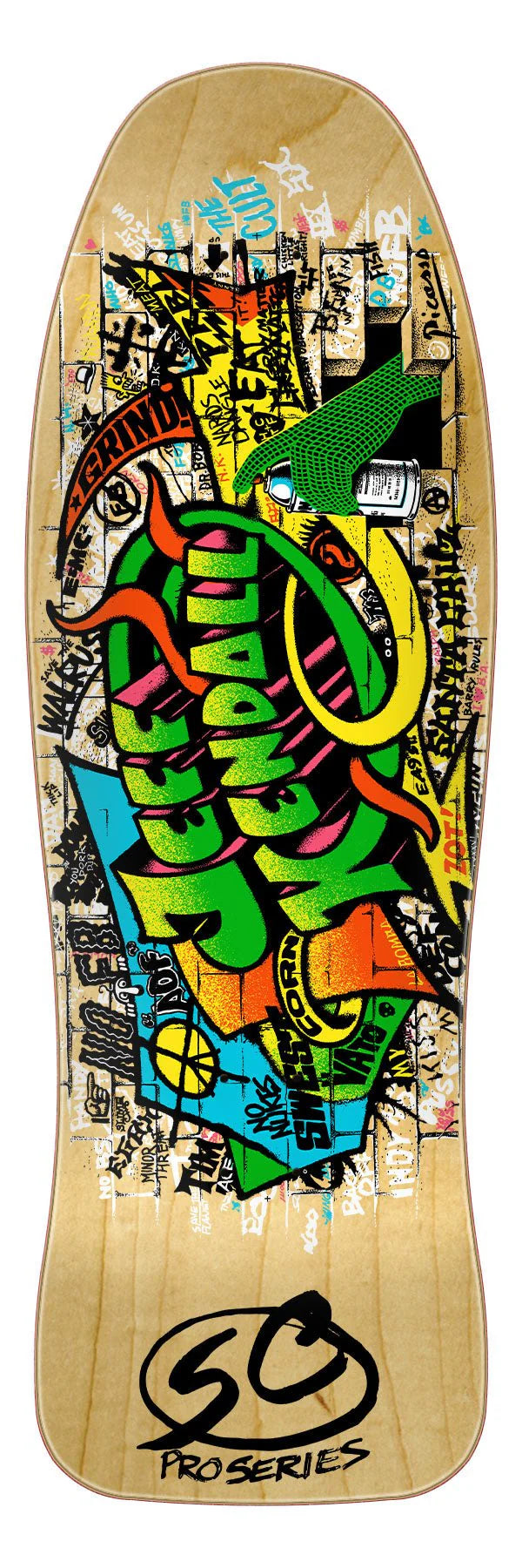 Santa Cruz Jeff Kendall Graffiti Reissue - Deck 9.69" × 29.85"