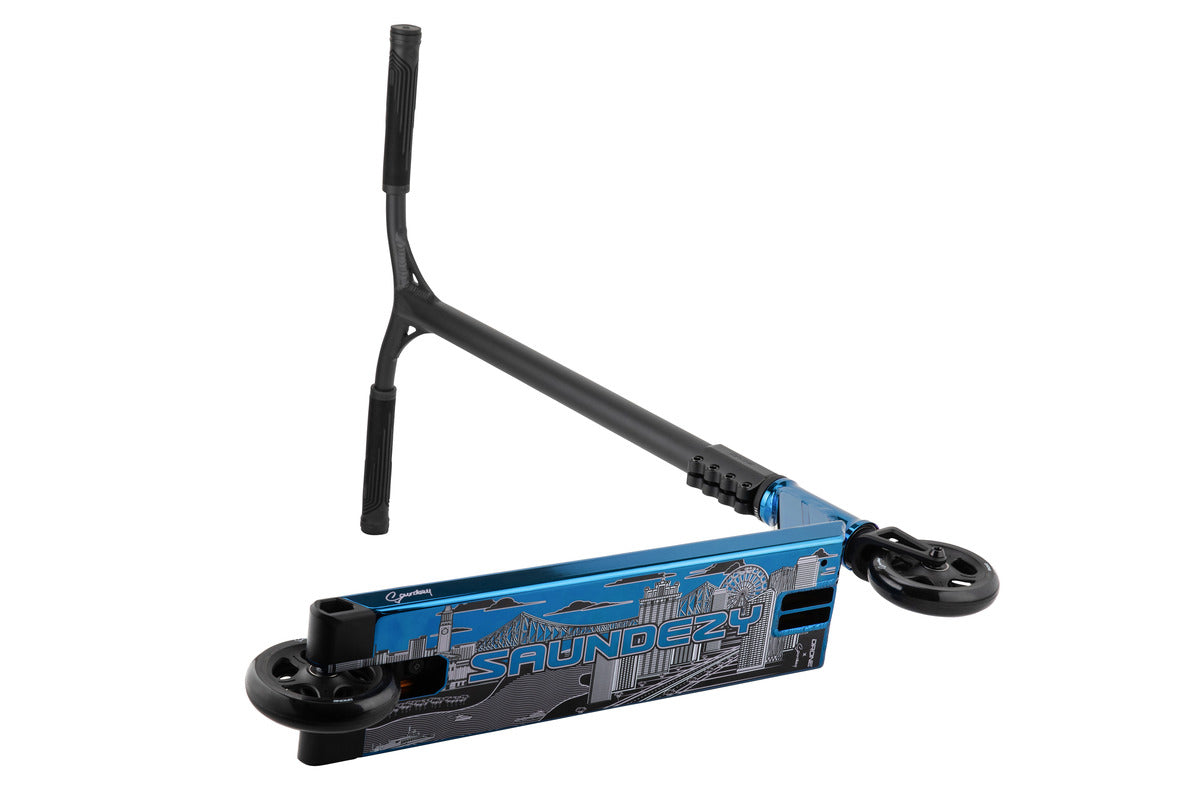 Trottinette Drone Element V2 Saundezy Bleu Chrome