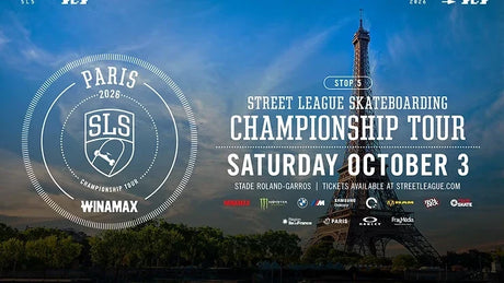 Street League Skateboarding Paris 2026 : le skate s'invite à Roland-Garros