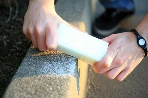 Wax skateboard