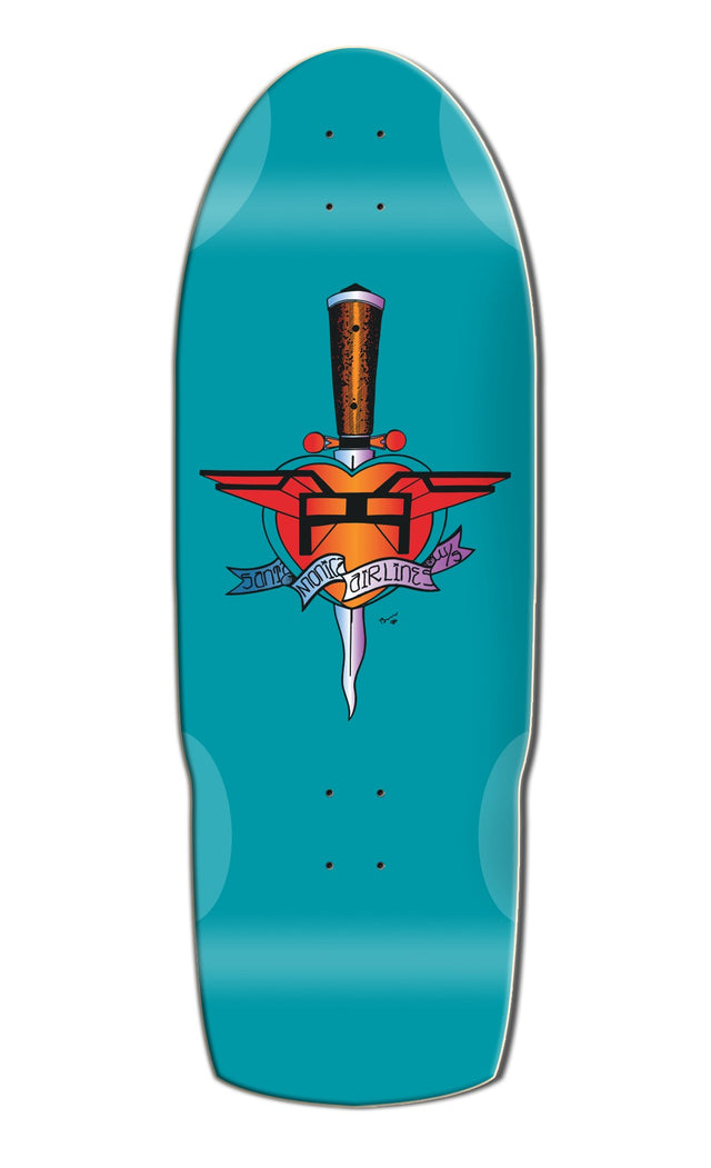 Santa Monica Airlines Heart Attack 10.5" Old School Skateboard Deck