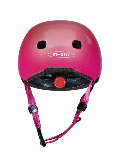 Casque Framboise Brillant - Lumière Led Intégrée