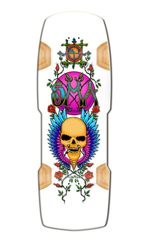 Santa Monica Airlines Limited Edition Wes Humpton Flying Skull 11" Old School Skateboard Deck 2