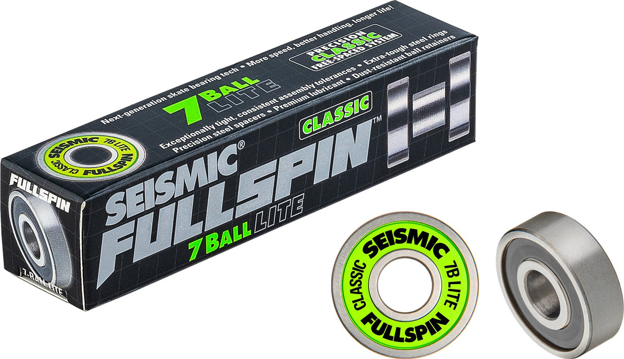 Seismic Fullspin 7-Ball Lite Classic Roulements (Set Of 8)