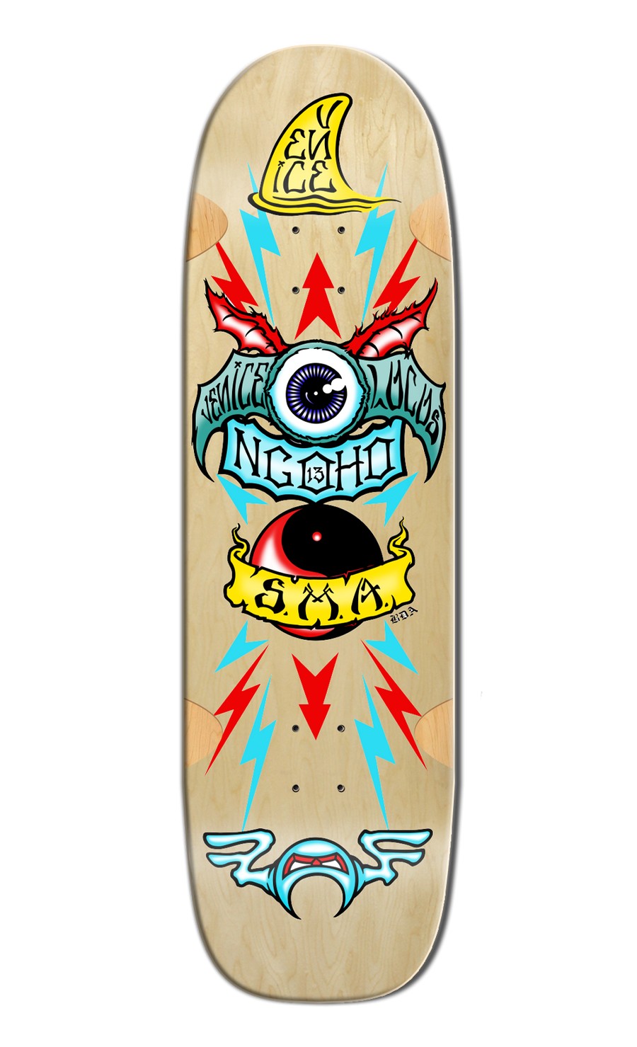 Santa Monica Airlines Series 3 Pat Ngoho 9.5" Old School Skateboard Deck 4