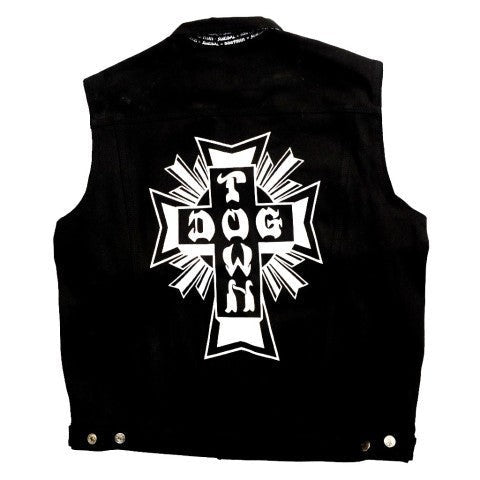 Dogtown Cross Logo Denim Vest