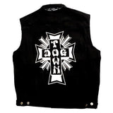 Dogtown Cross Logo Denim Vest