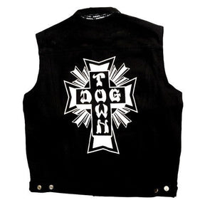 Dogtown Cross Logo Denim Vest