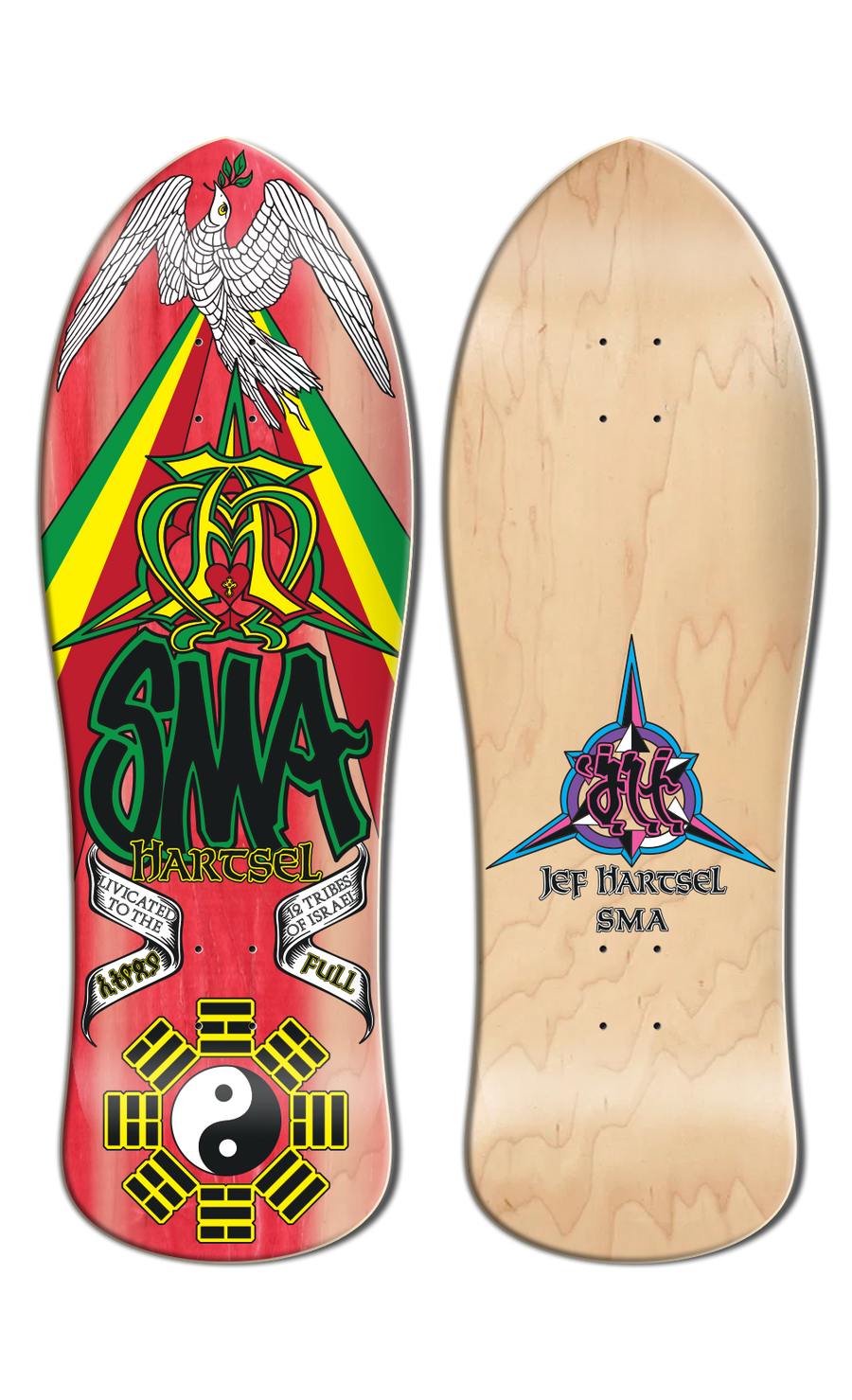 Santa Monica Airlines Jef Hartsel 10.25" Old School Skateboard Deck 2