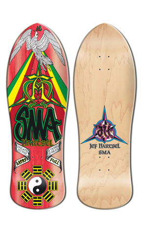 Santa Monica Airlines Jef Hartsel 10.25" Old School Skateboard Deck 2