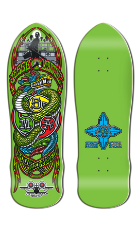Santa Monica Airlines Jesse Martinez Snake 9.875" Old School Skateboard Deck 2